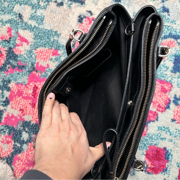 Coach Christie Crossgrain Leather Crossbody in Black - Picture 7 of 9